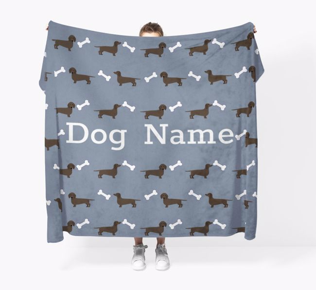 'Bone Pattern' - Personalized {breedFullName} Blanket